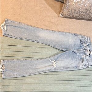 Citizens Of Humanity Light Blue Distressed Skinny Jeans